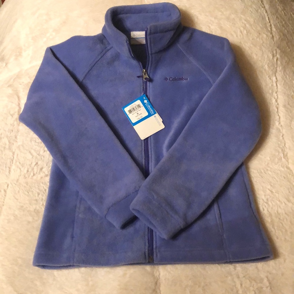 Girls lilac Columbia zip-up fleece